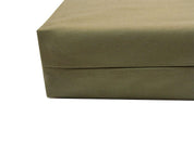 organic cotton orthopedic dog bed olive