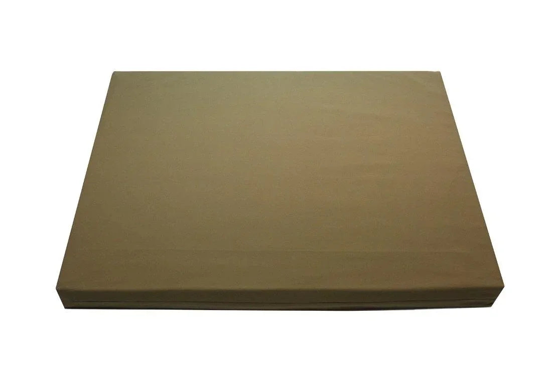 organic cotton orthopedic dog bed olive