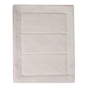 organic cotton dog mat in natural beige fleece