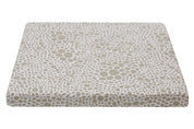 orthopedic dog bed in light brown circle pebble pattern