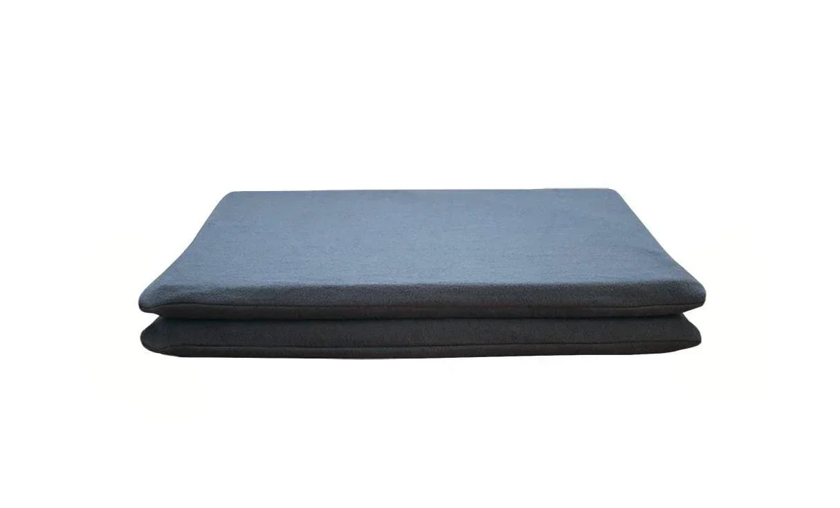 organic orthopedic dog bed grey fleece