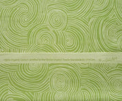 organic cotton fabric lime pattern